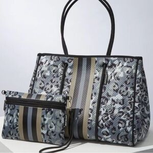 PreneLove neoprene tote and wristlet bag set, new with tags and dust bag